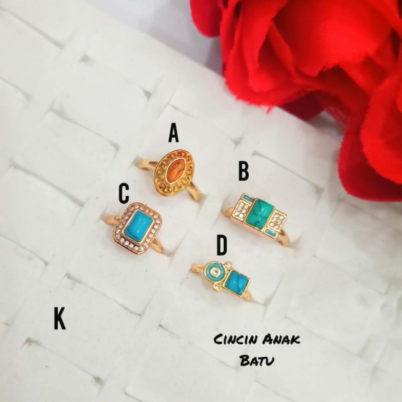 Fourfashion Cincin Anak Xuping Batu Kekinian PD116