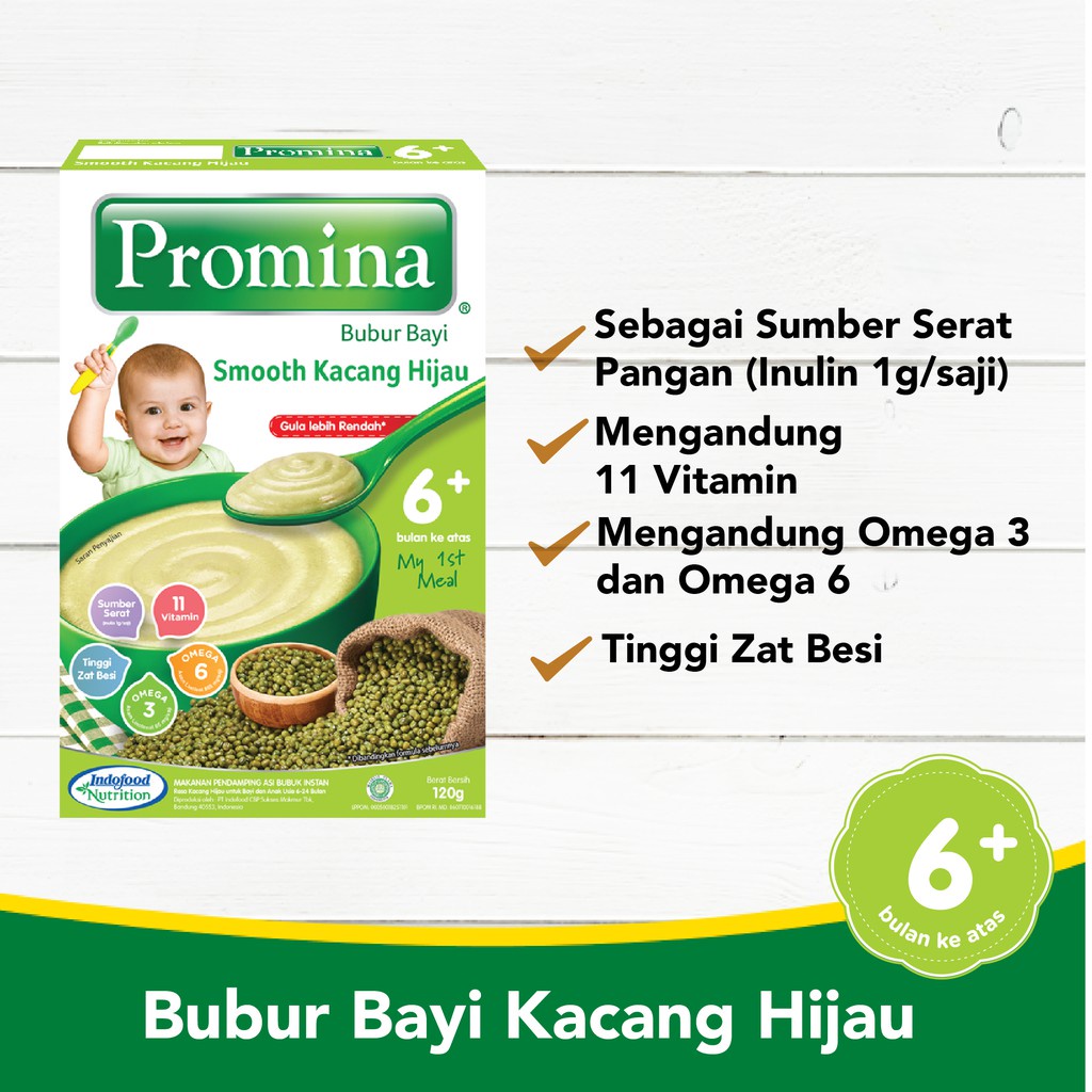 PROMINA BUBUR BAYI SMOOTH KACANG HIJAU