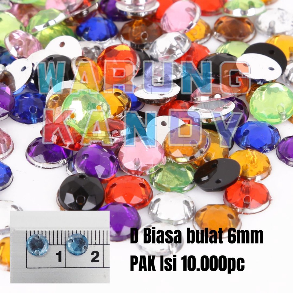 Diamon Biasa bulat 6mm PAK  10000pc