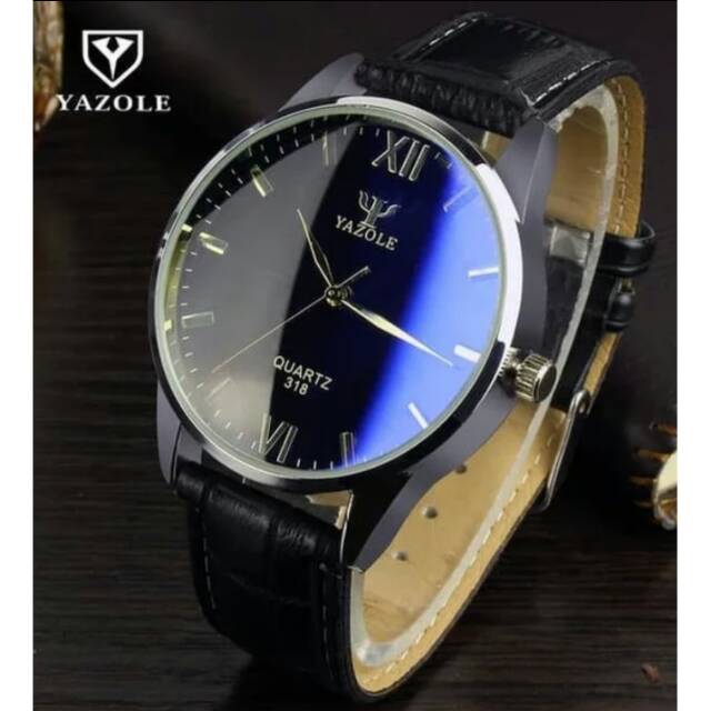 Promo|murah, Yazole 318 Jam Tangan Pria Original Quartz Watches - Black Black Dial