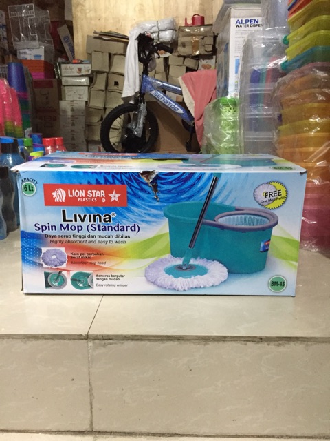 Lion Star Livina Pel Lantai Putar / Spin Mop ( Standar )