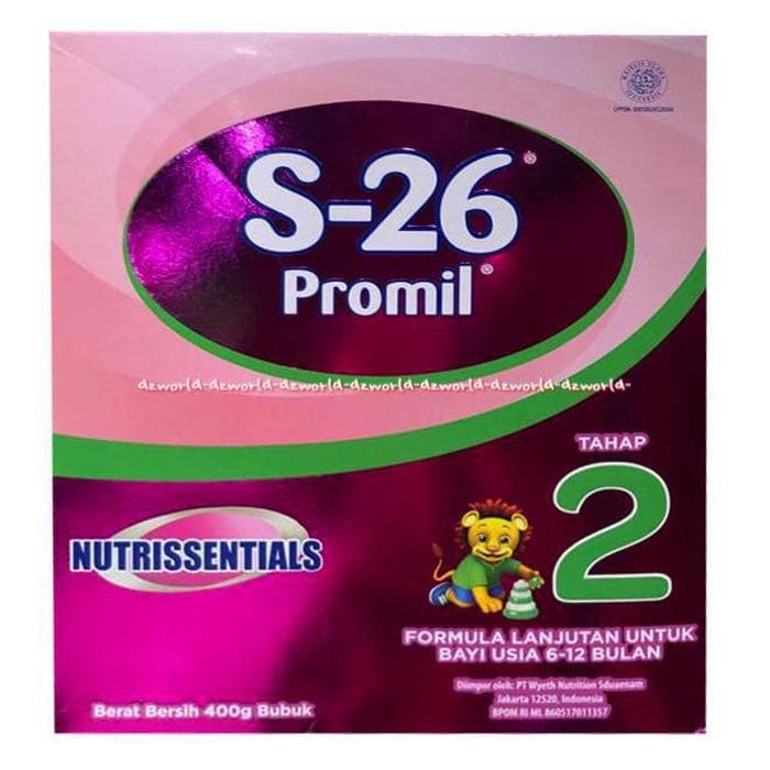 S-26 PROMIL TAHAP 2 SUSU FORMULA UNTUK BAYI 6-12BULAN S26 400GR