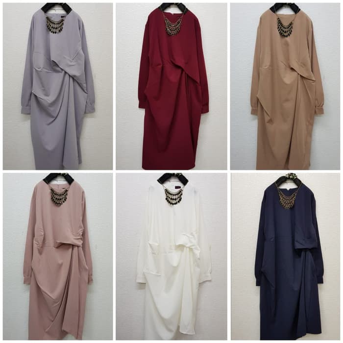 FASH - TUNIK MUSLIM FASHION DRESS PAKAIAN BAJU WANITA MUSLIM