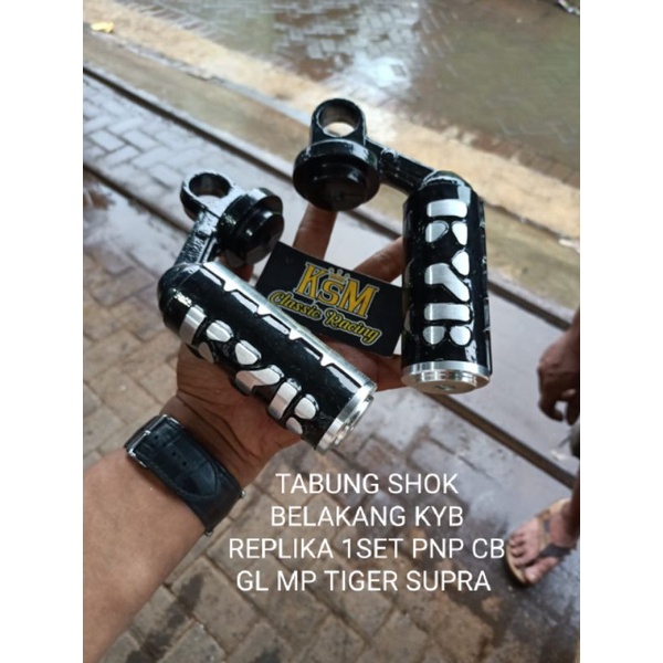 TABUNG SHOCK BELAKANG KYB 1 SET REPLIKA (BUAT RUBAHAN )PNP GL MP TIGER SUPRA DAN LAIN2 Tabung Shock
