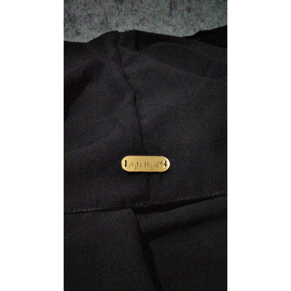 Label Produk Akrilik / Label Jilbab /label Kerudung 3.5cmx1cm Gold