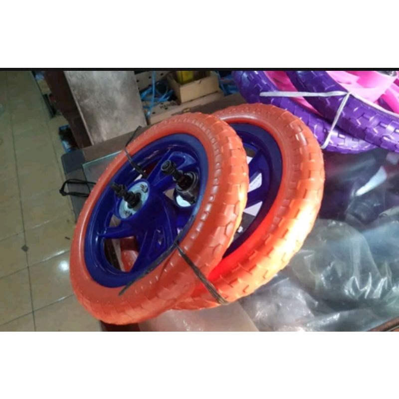 Roda Mati Ukuran 12inch Sepeda Anak Size 12 inch Mini BMX Wheel  Bisa Depan Belakang Atau Sepasang Ban Velg Rims Wheelset Ban Luar