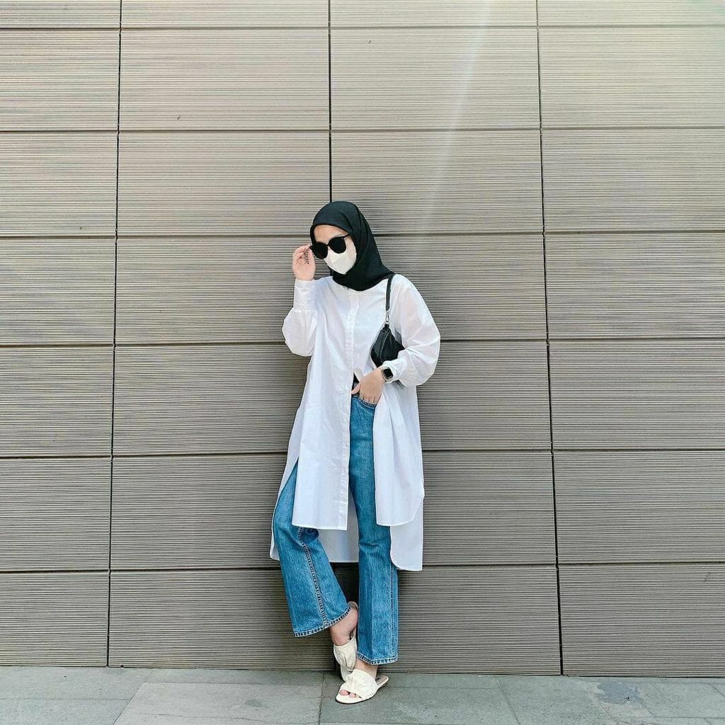 Tunik Oversize Pakaian Wanita Oversize Long Tunik / Long shirt