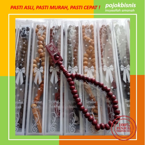 SOUVENIR TASBIH KEMASAN MIKA HARGA GROSIR