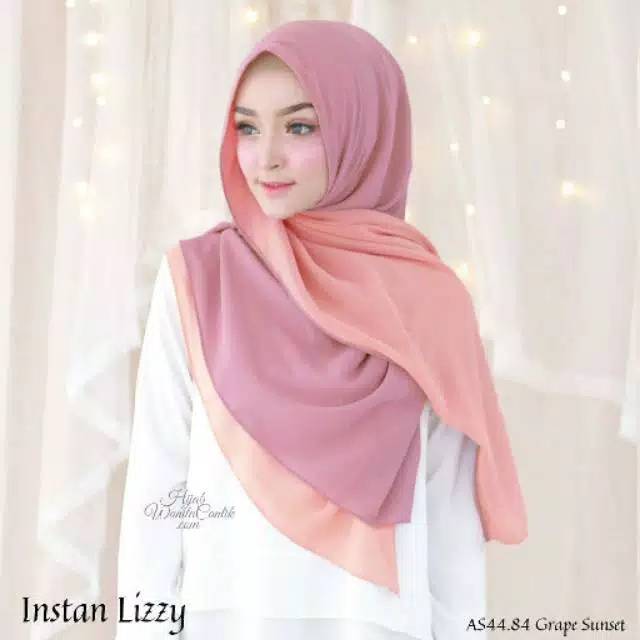 Hijab wanita cantik instan lizzy elzaf