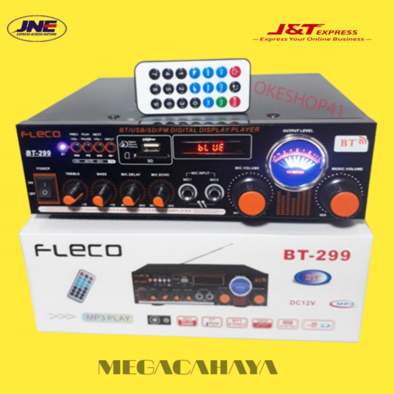 Power amplifier karaoke fleco amply karaoke rumahan amplifier 1200watt pro audio sound system