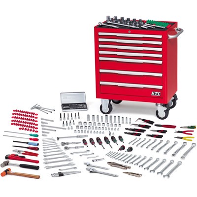 HIGH MECHANIC TOOL SET RED KTC SK8301AR
