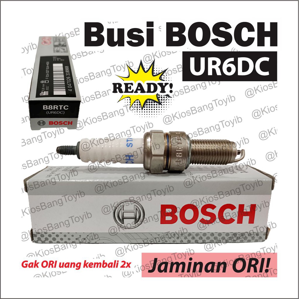 【𝐁𝐎𝐒𝐂𝐇】Busi Spark Plug Motor Matic Bebek Honda Yamaha Grand Supra Beat Vario Scoopy // Potong Rumput