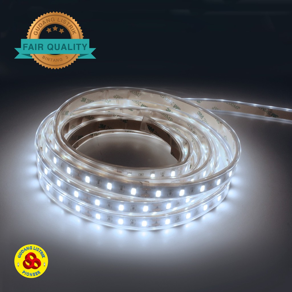 Hamatsu Led Strip 2835 SMD Putih 12V IP33 Ledstrip Cool Daylight 12 Volt