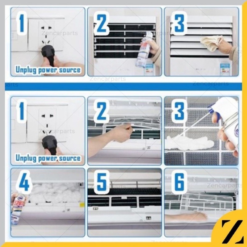 Pembersih AC Mobil Air Cleaning Clear Car Air Conditioning Air Fresh