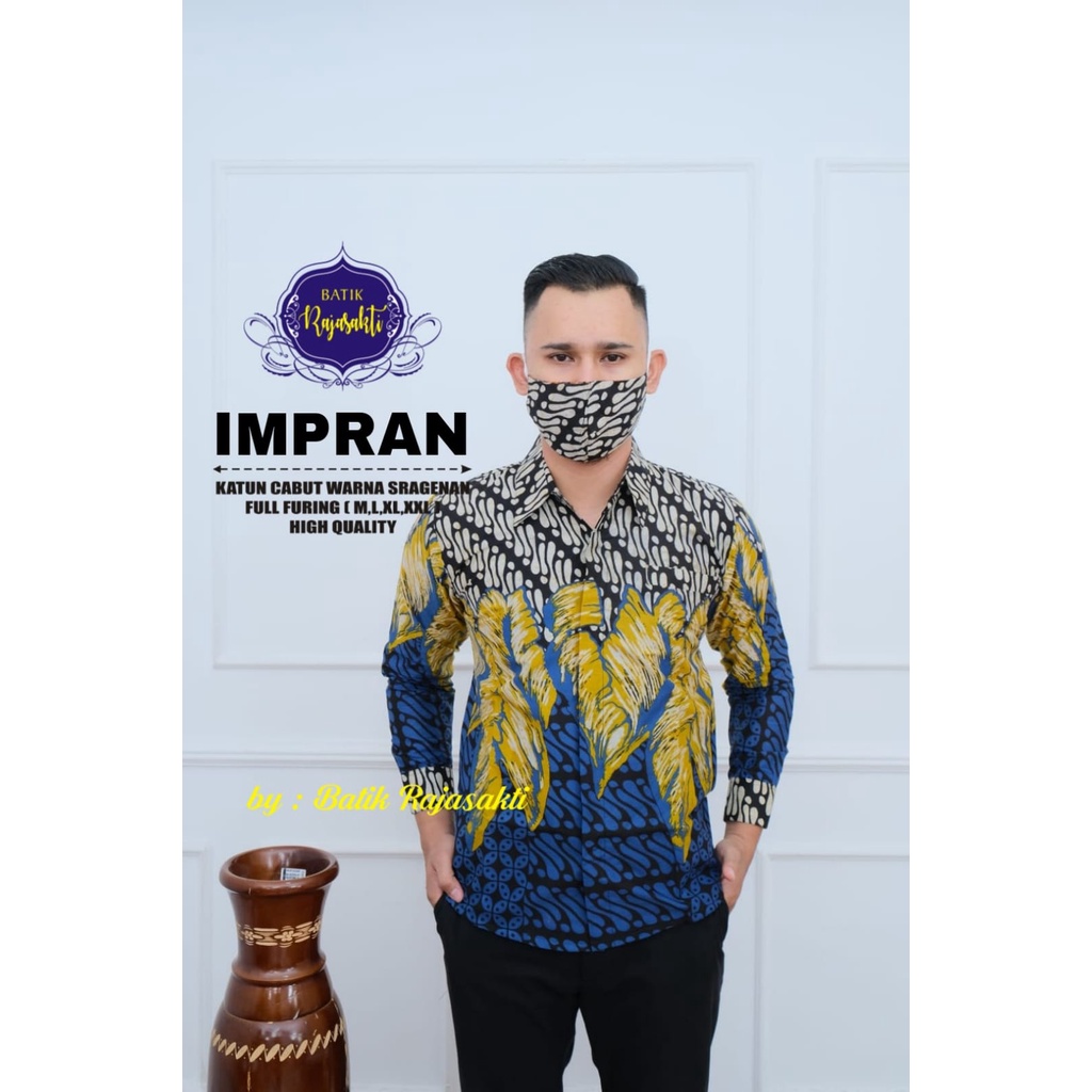 IMPRAN RAJASAKTI KEMEJA BATIK PRIA SOLO LENGAN PANJANG PENDEK LAPIS FURING PREMIUM FEBIANDRO GAGAH PERKOSO GAJAHSORA GALING INDAH GALING MERAH BURUNG BERSUA GALING MEWAH GANDRAWATI GANJAR BORNEO GARUDA ABSTRAK GATOTKACA GIANDRA 2 GIANDRA GUNUNGAN GURDO