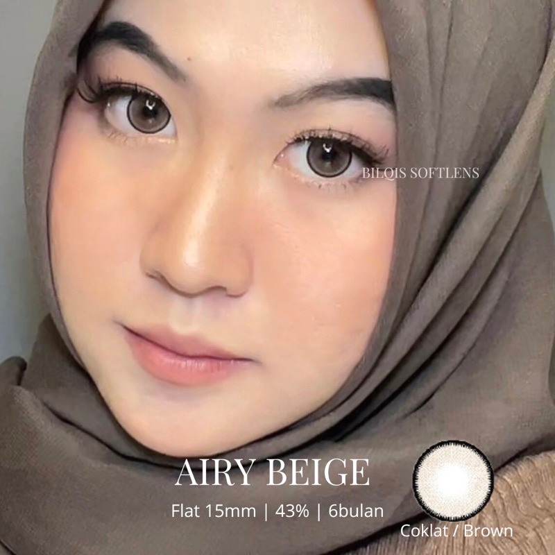Airy Softlens - Flat Diameter 15mm (Baca Deskripsi) Normal s/d Minus 3.00