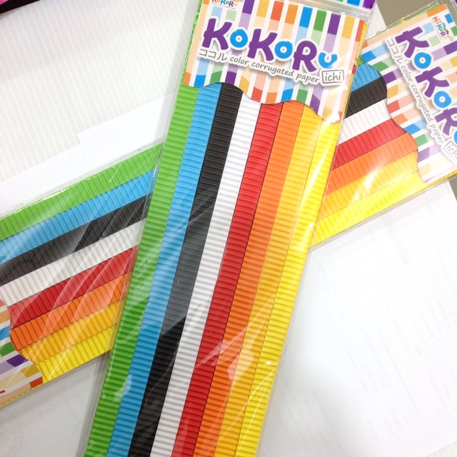 Kertas Kokoru A4 Stripe Kertas Kerajinan Tangan Aneka Warna