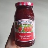 

Smuckers STRAWBERRY / BLUEBERRY PRESERVE jam selai IMPORT 340gr