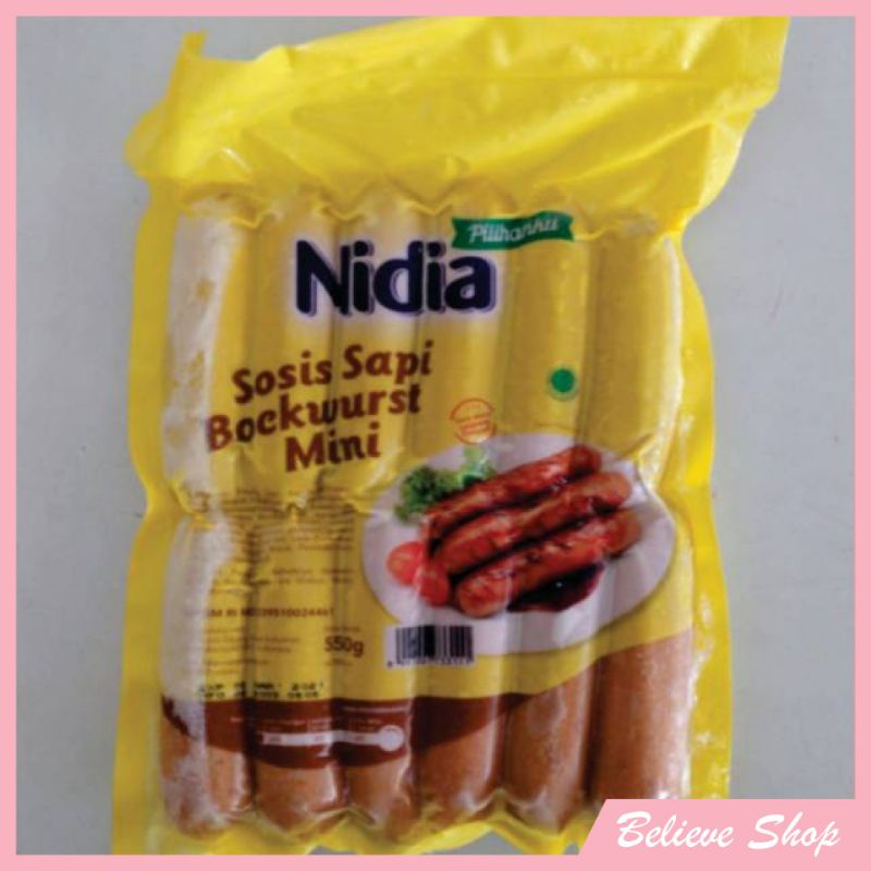 

Sosis Sapi Bratwurst Mini Nidia 550 gr