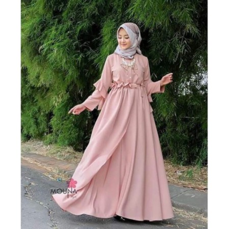 Gamis Dusty Gamis Model Terbaru 2021 Gamis Lebaran Size L Gamis Putih Syari Gamis Dress Kekinian