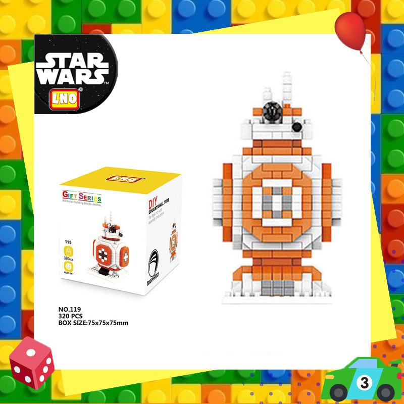 Star Wars Nanoblock Mini Block Rakitan Blok Bangunan Mainan Edukasi