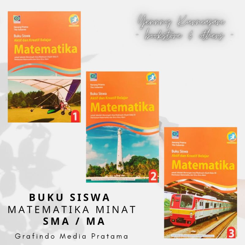 Jual Buku Siswa Matematika Peminatan SMA / MA Kelas 1 / 2 / 3