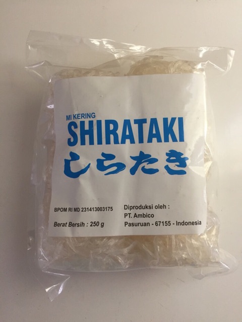Shirataki kering isi 10 buah 250 gram diet keto