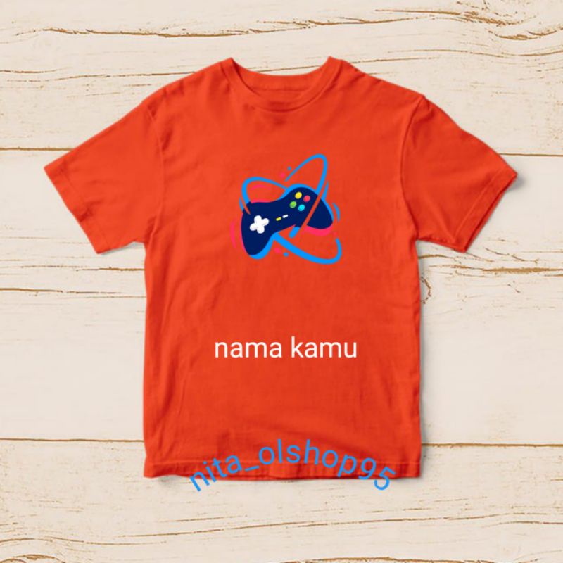 baju gaming pro player kaos anak gemer baju anak karakter