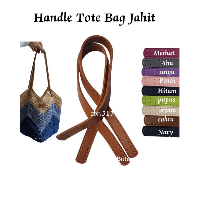 Handle kulsin tote bag jahit(1 pasang)