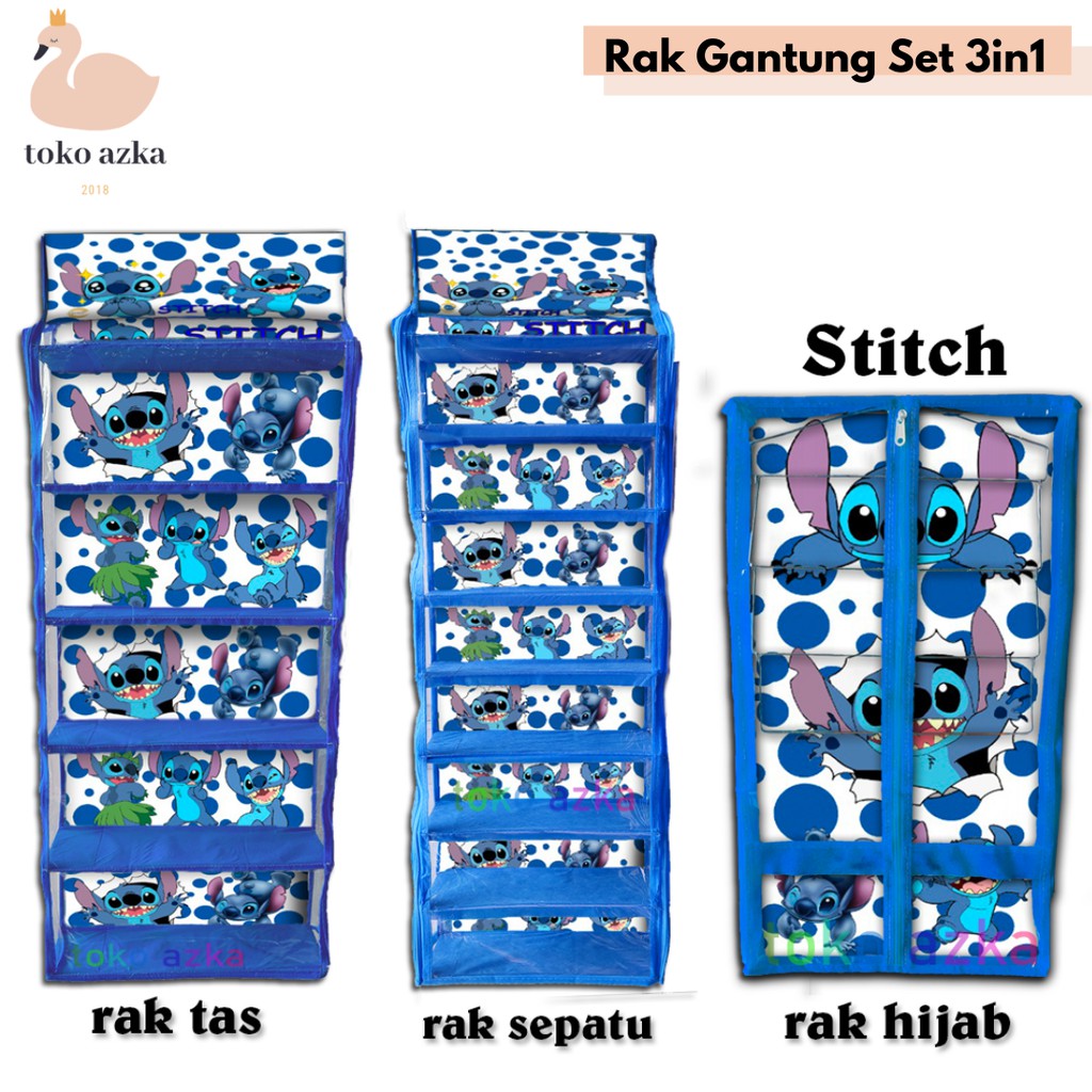 Rak Gantung 3in1 Sepatu+Tas+Hijab