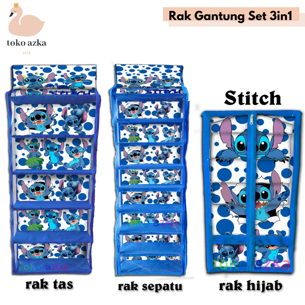 Rak Gantung 3in1 Sepatu+Tas+Hijab