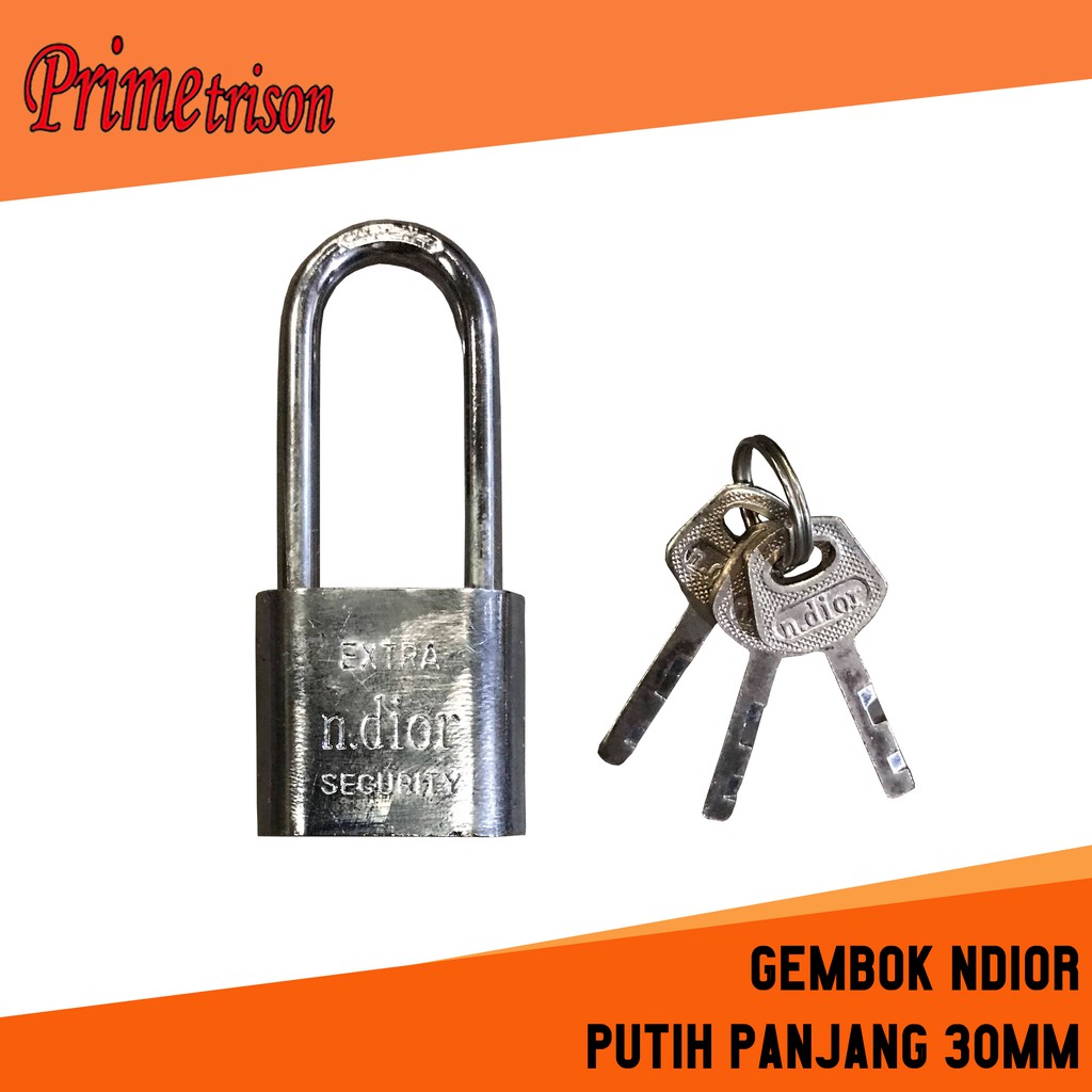 Gembok Putih nDior 30mm / 60mm