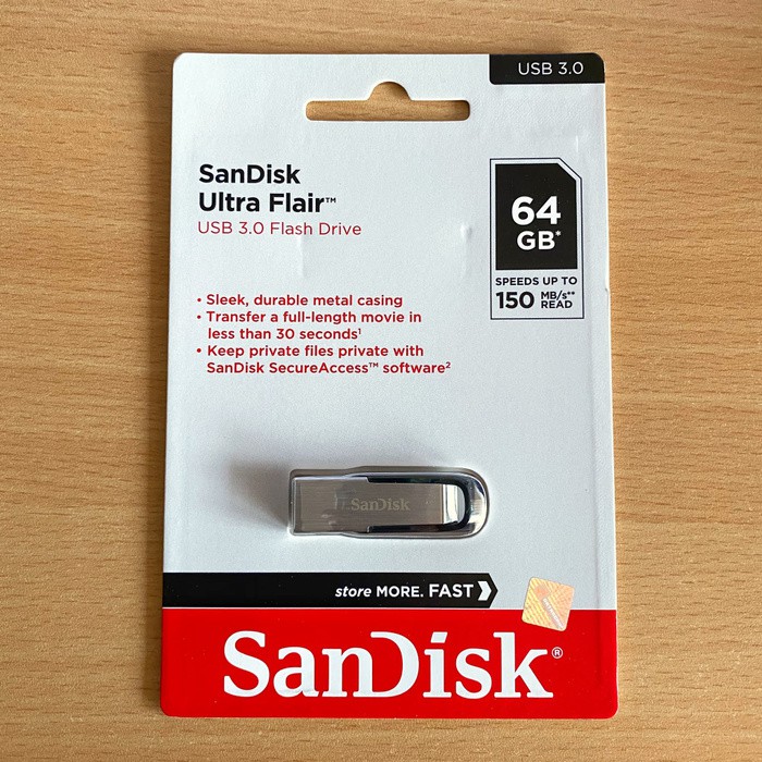 Flashdisk Sandisk Ultra Flair USB 3.0 FDD - 64GB