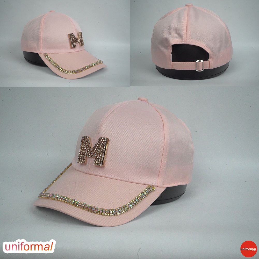 Topi Wanita Topi Fashion Gaya Jepang Korea Wanita Topi Baseball Bisbol Besbal Import Impor Motif Kupu Kupu Manik Manik Original Produk HIGH QUALITY