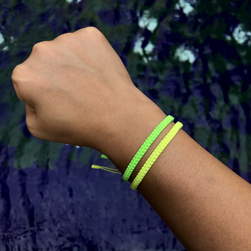 Gelang Tali Shamballa Neon Polos