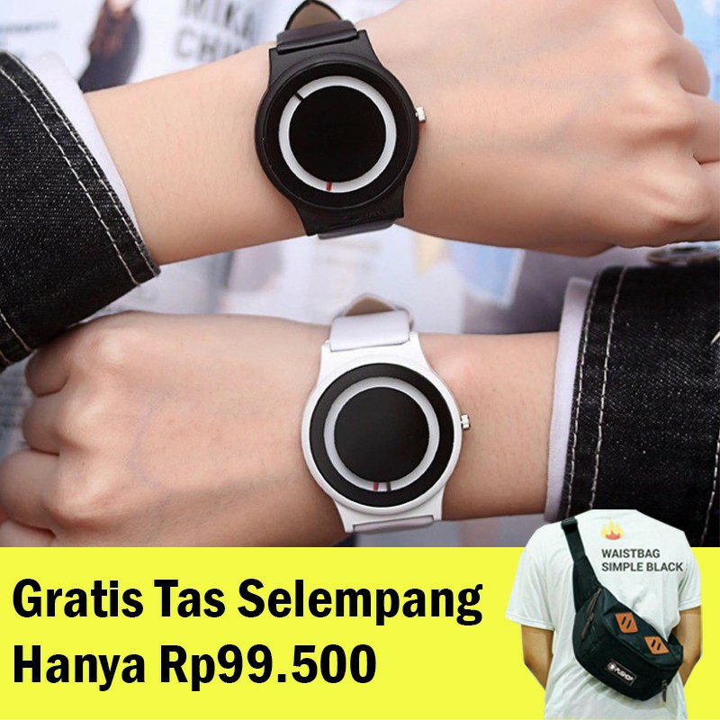 Jam Tangan Minimalis Swift Gratis tas Selempang/ jam tangan keren/ jam unik/jam tangan pria
