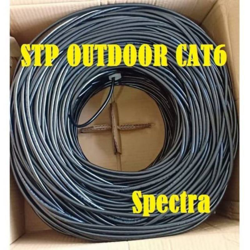 Kabel SPECTRA CAT 6 LAN OUTDOOR STP-FTP CAT 6 SPECTRA ($iap pakai )