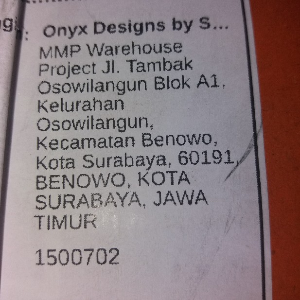 Onyx Piring Oriental Hitam Maroon / Oriental Plate Black Maroon 9