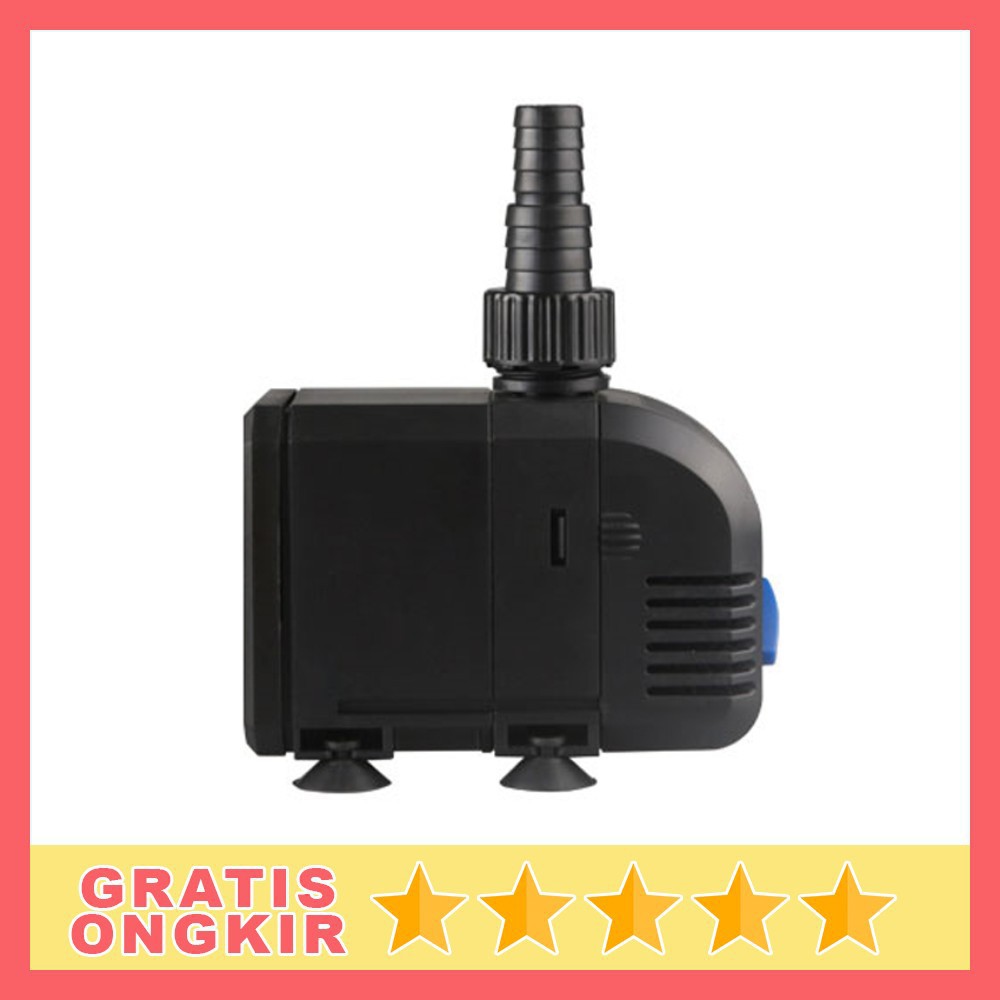 Grab Medan Pompa Air Aquarium Ikan Quiet Submersible Pump Fish Tank 20W SUNSUN HJ-1100 Hitam