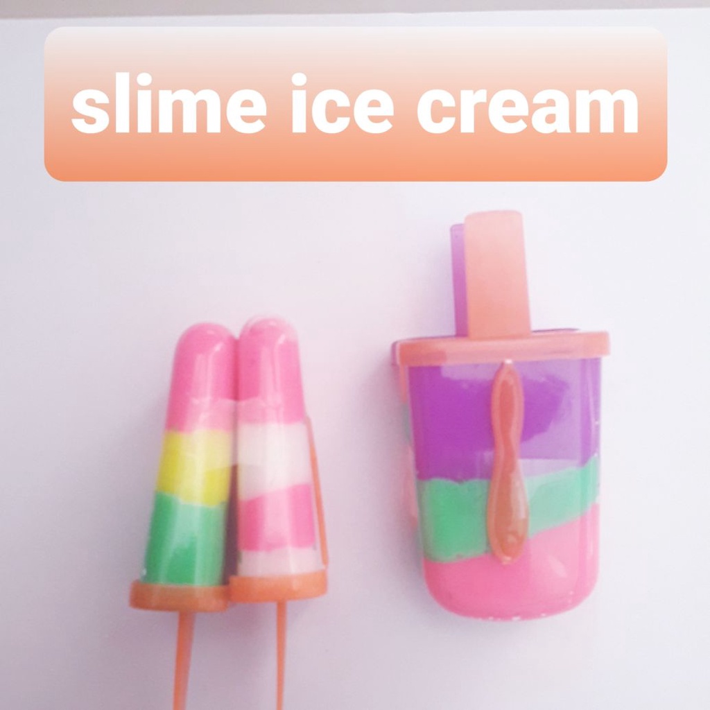 SLIME Mainan Anak Slime Ice Cream Dan Lolipop