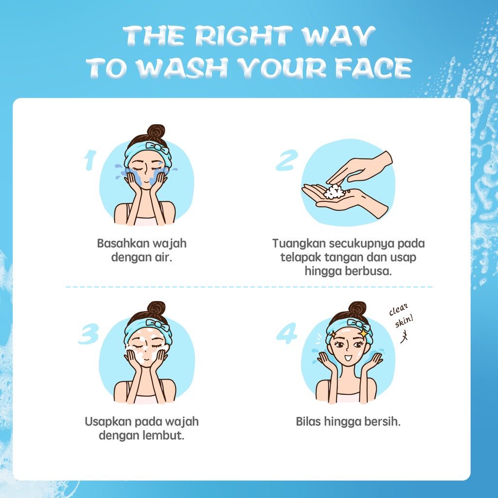 BPOM YOU Hy! Amino Brightening Facial Wash Sabun Cuci Muka Cleanser Wajah Glo-Win Glowin