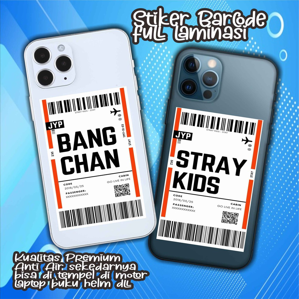 [BACA DESKRIPSI PRODUK] - STICKER AESTHETIC BARCODE STRAYKIDS (READY STOK)