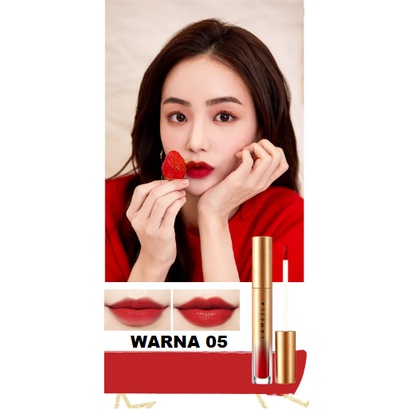 LAMEILA Lip Glaze matte Gold Edition ~ Lipstik  Pelembab Tahan Lama Lip Gloss Pewarna Bibir Cair 1021