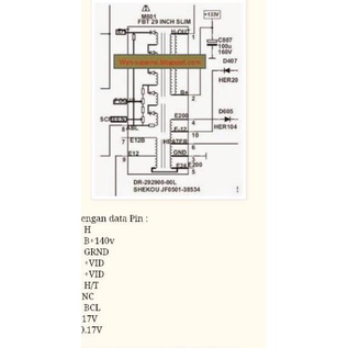 Grosir Untung Flyback TV Polytron 29inc JF0501-38534 FUH29VH04 FUH29VH02 FFA97018L ORIGINAL