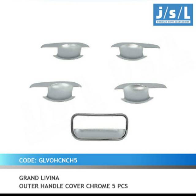 Outer chrome grand Livina 5 pcs jsl