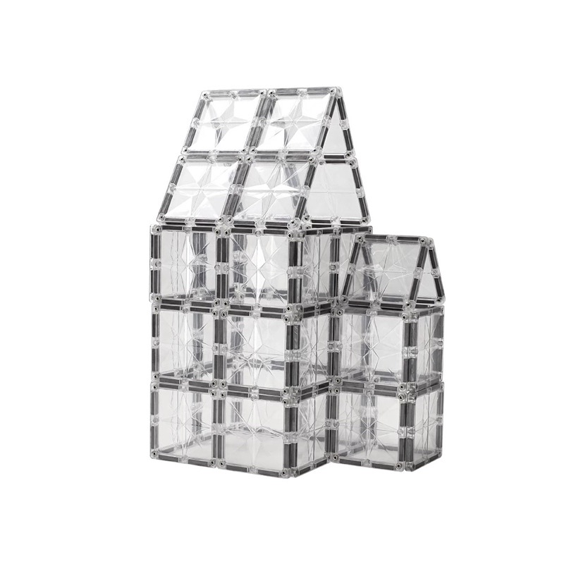 

TRANSPARENT PASTEL MAGNETIC TILES 42pcs