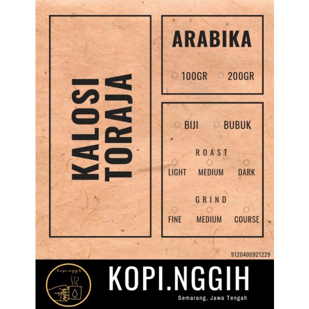 

PREMIUM BEAN - KALOSI TORAJA