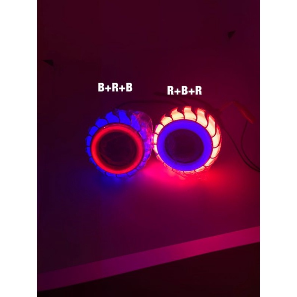 lampu utama led projie 3.5 inc proji bulat spilar BRB RBR