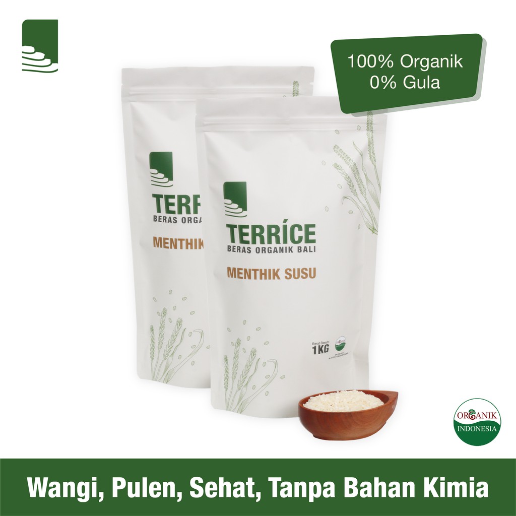 

TERRICE Beras Organik Bali Menthik Susu 2Kg