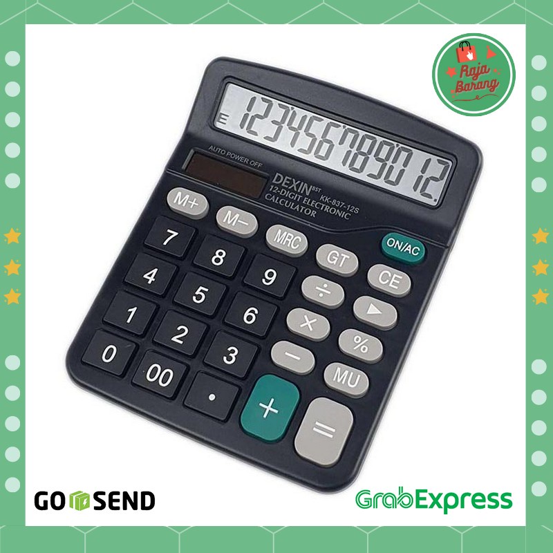 

Kalkulator Elektronik / Alat Hitung 12 Digit - Hitam